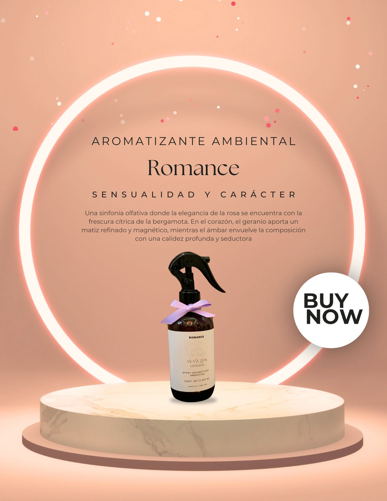 Spray Aromatizante Ambiental Romance
