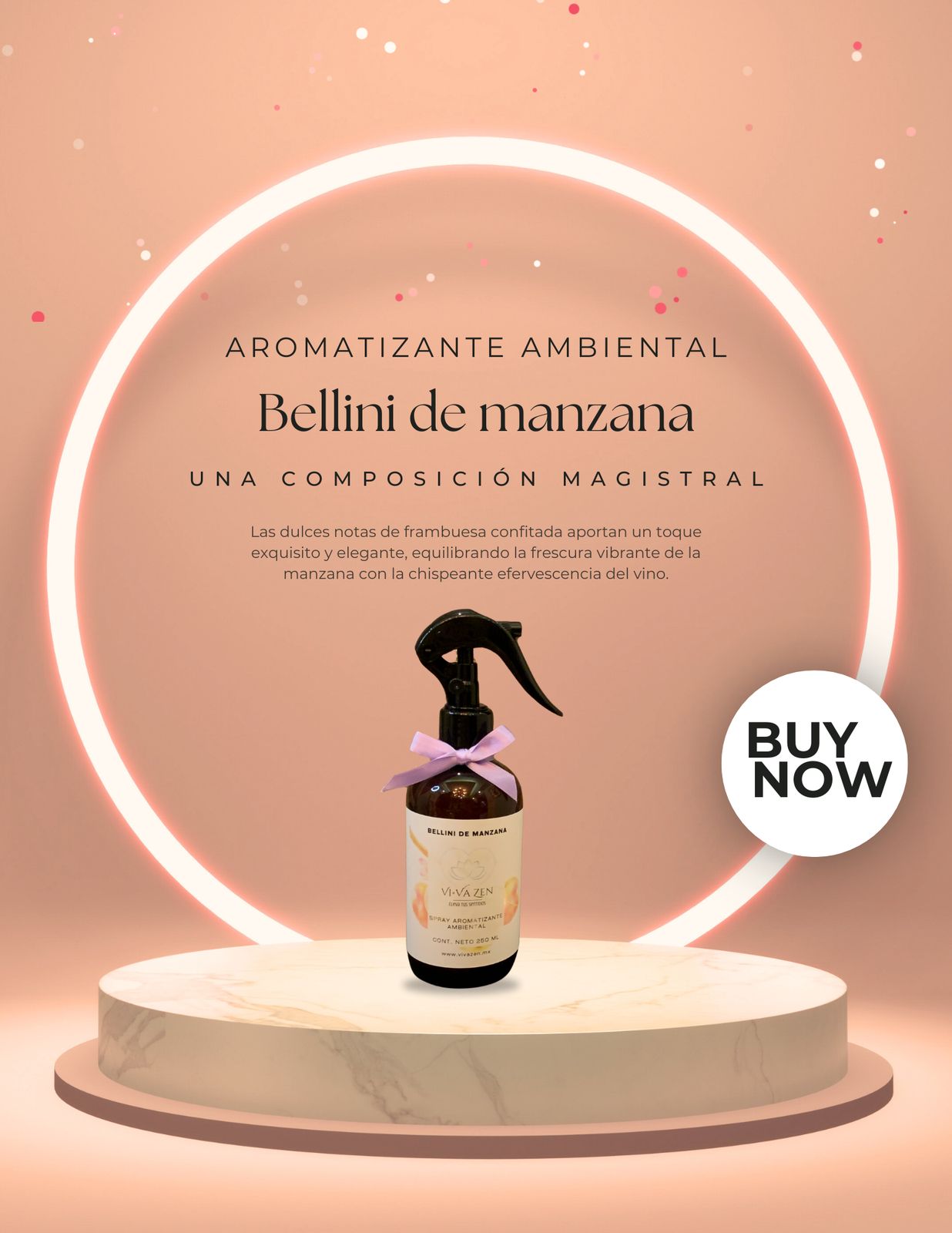Spray Aromatizante Ambiental Bellini de Manzana